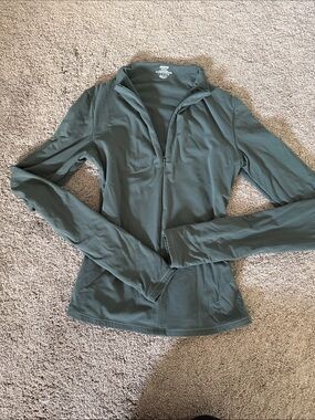 SKIMS Forest Green Zip Jacket